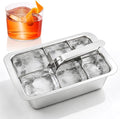 Stainless Steel Ice Cube Tray, Large Ice Cube Trays Mold by glendaveny