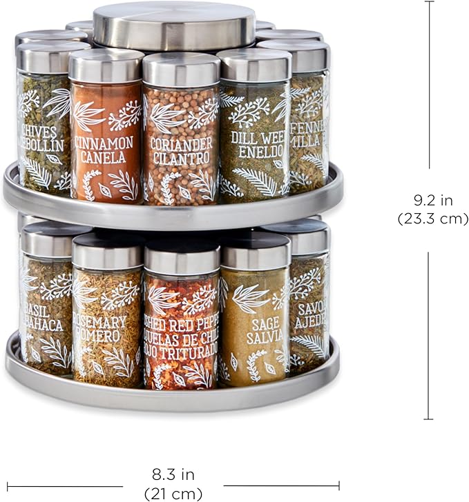 Kamenstein 20 Jar Revolving Spice Rack - Image 2
