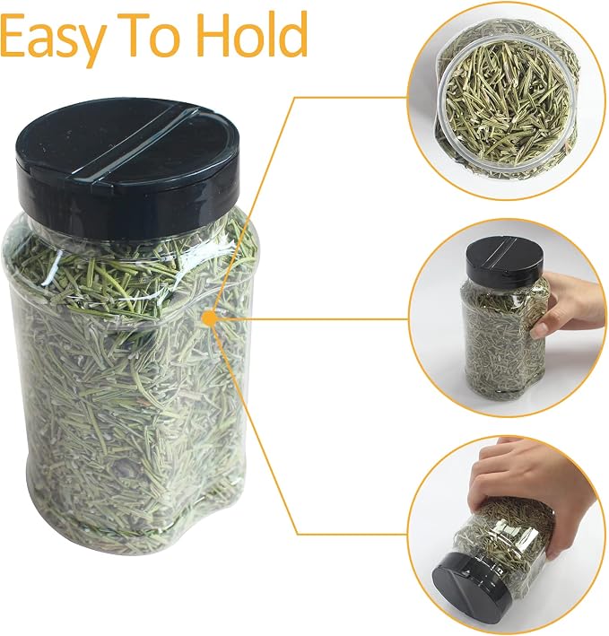 12 Pack 16 oz Clear Plastic Spice Jars - Image 3
