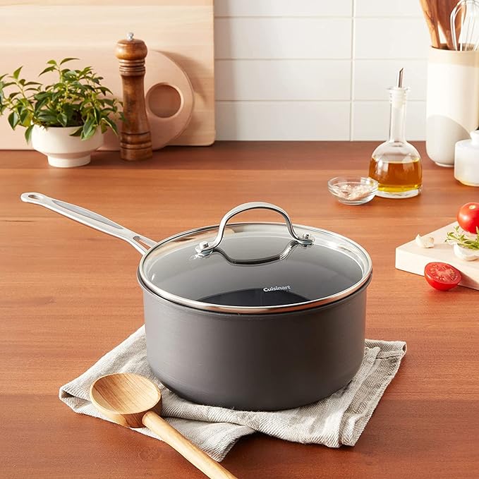 Cuisinart Chef's Classic Non-Stick 3-Quart Nonstick-Hard-Anodized, Saucepan - Image 5