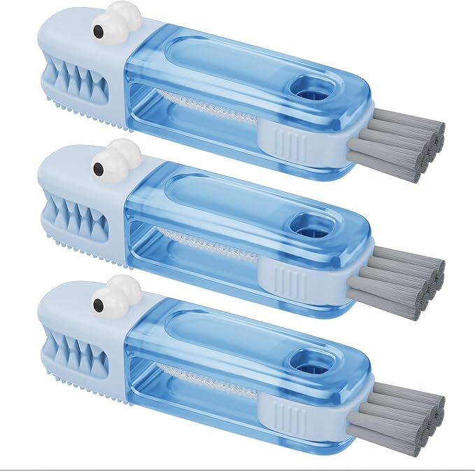 3 in 1 Cup Lid Gap Cleaning Brush Set, Silicone Cup Lid Gap Cleaner, Home by Nodirz