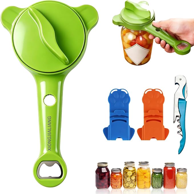 Adjustable Jar Opener for Weak Hands, 4-in-1 Multi-Function Manual Bottle by XIONGJIALIANG