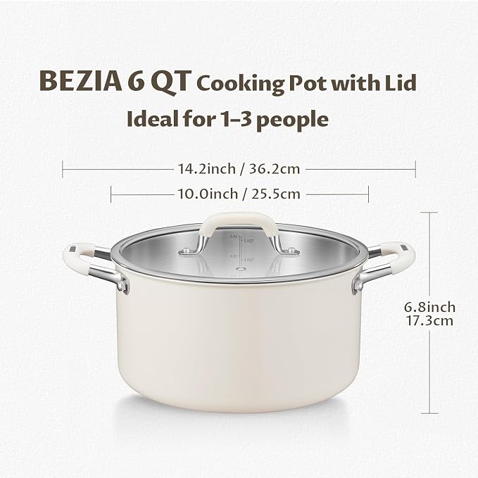 6 Quart Nonstick Stock Pot - Image 6