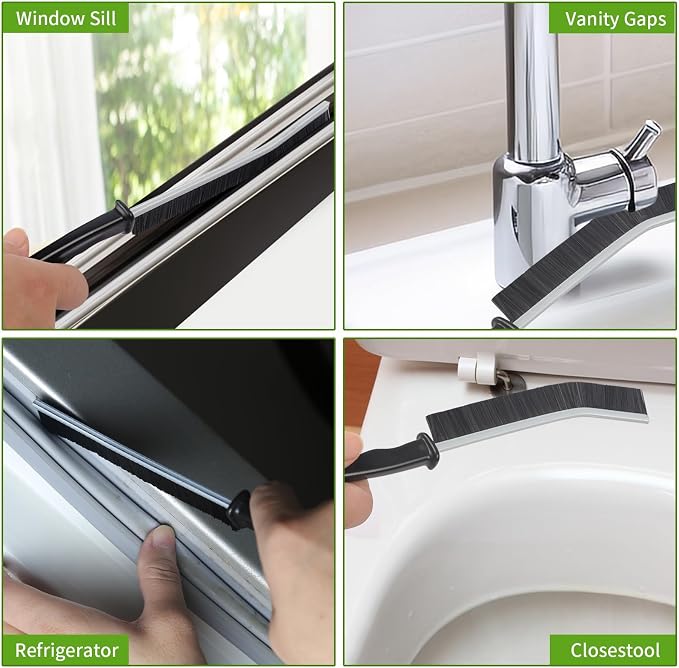 Crevice Cleaning Brush, Bathroom Gap Brush, Grout Brush, Hard Bristle Cleaning - Image 4