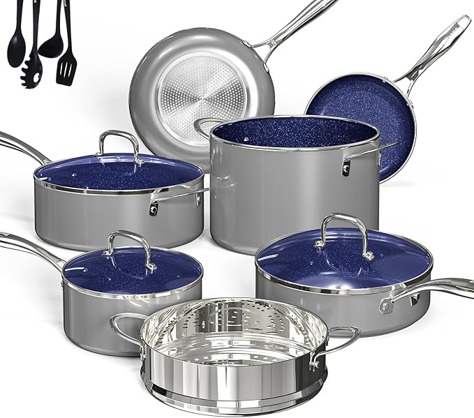 Deluxe DUXANO 14PC Healthy Pots and Pan by Duxano