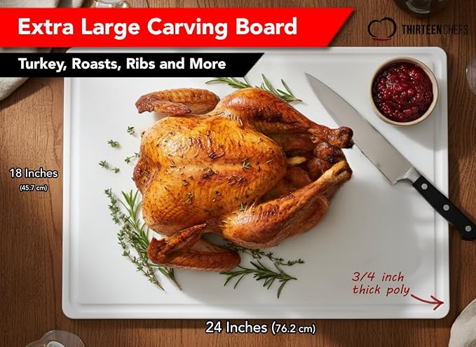 Thirteen Chefs 24 x 18 Inch Cutting Board - Image 2