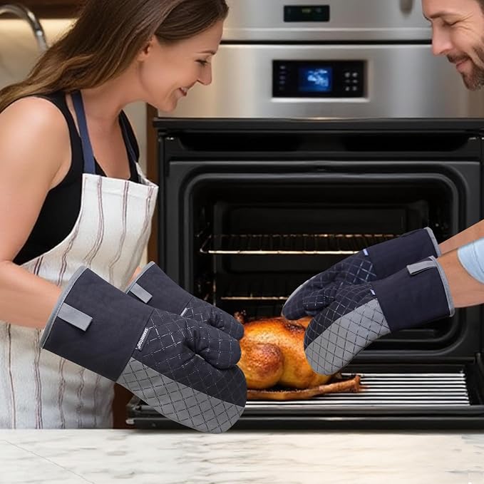Oven Mitts and Pot Holders Sets 6pcs, Kitchen Oven Glove, High Heat Resistant - Image 5