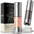 Electric Salt and Pepper Grinder Set – Rechargeable Automatic Salt and Pepper by ioion