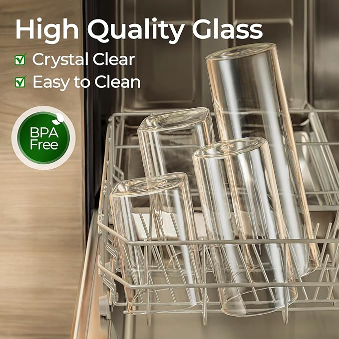 ComSaf Glass Spaghetti Pasta Storage Container - Image 4