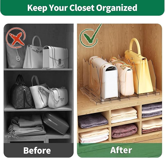 SPACEKEEPER Adjustable Shelf Divider - Image 5