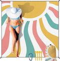 HIHOHO Beach Blanket Waterproof Sandproof Extra Large Beach Mat 79" X by HIHOHO