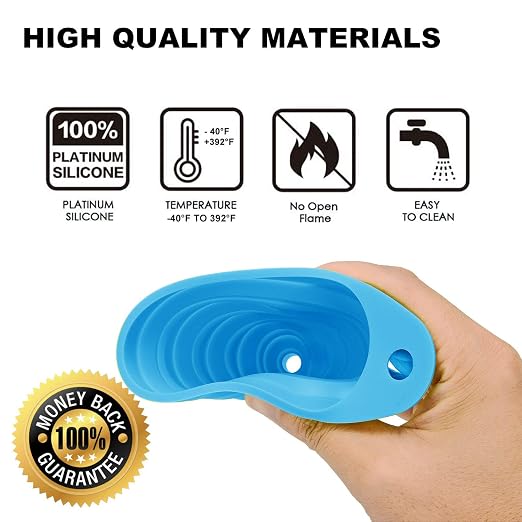 Funnels for Kitchen Use, Food Grade Silicone Collapsible Kitchen Funnel - Image 3