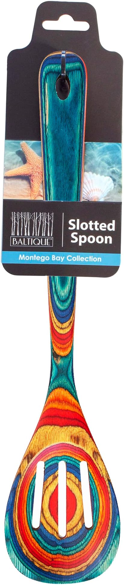 Totally Bamboo Baltique Montego Bay Collection 12-1/2" Wooden Slotted Cooking - Image 7