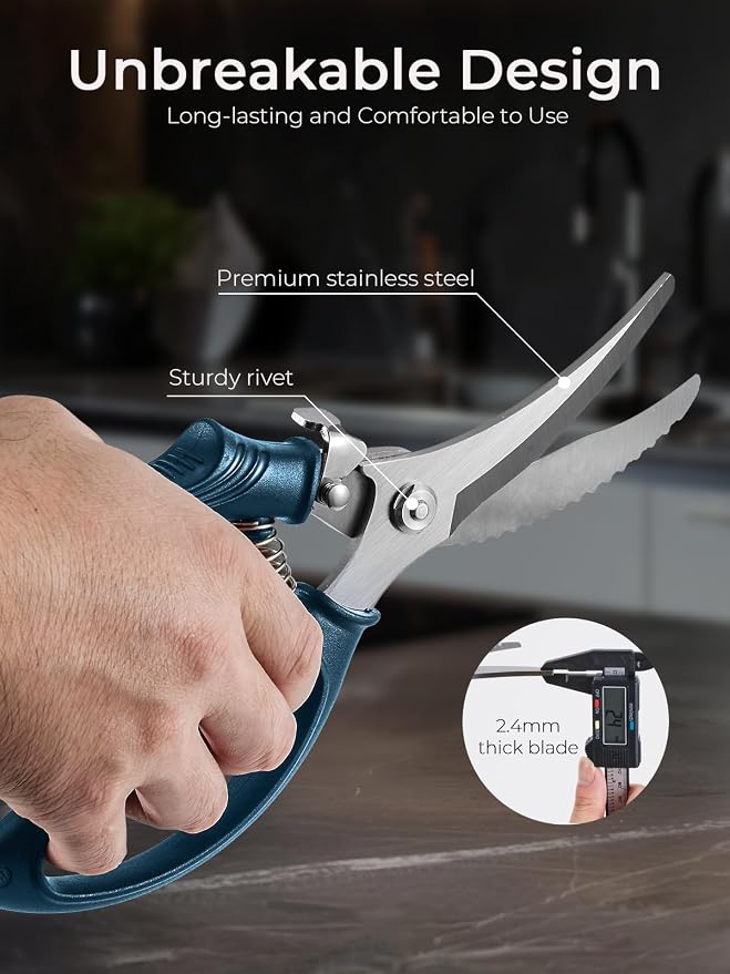 Poultry Shears, Heavy Duty Kitchen Shears - Image 7