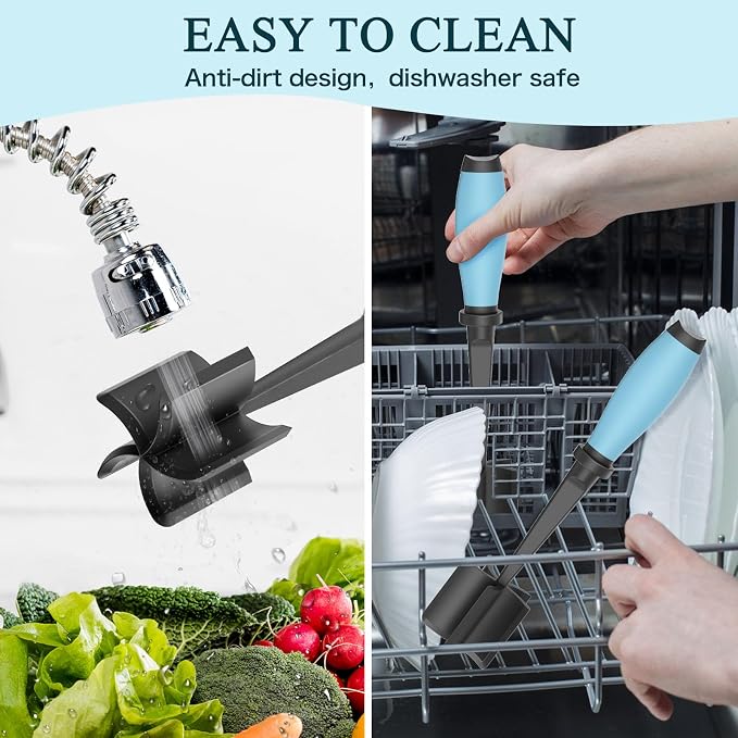 Meat Chopper, 5 Curve Blades Ground Beef Masher, Heat Resistant Meat Masher Tool - Image 5