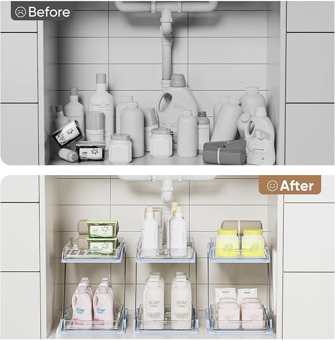 3 Pack Bathroom Organizers and Storage - Image 6