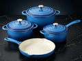 QuliMetal Enameled Cast Iron Cookware Set, 4-Piece Pots and Pans Set by QuliMetal