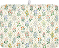 Floral Dish Drying Mat for Kitchen Counter Spring Summer Wild Flowers Diamond by Unknown