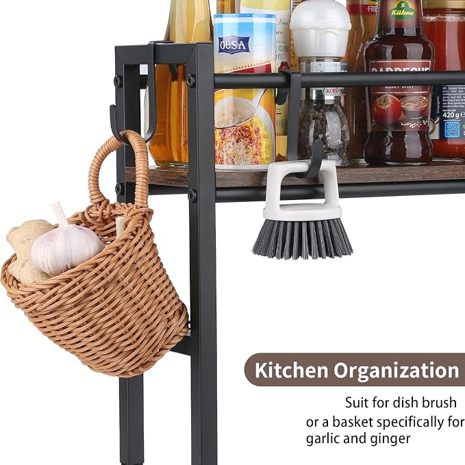 Meangood Spice Rack Shelf for Kitchen Stove, Over the Stove Shelf - Image 6