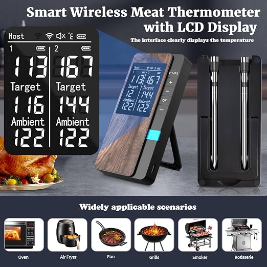 Wireless Meat Thermometer-Multi Sensors Digital Food Thermometer - Image 6
