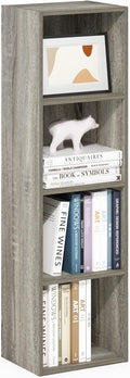 Furinno PASIR Book Shelf, 4-Tier Modern Bookshelf, Open Shelves Bookcase 9 x 12 by Furinno-FitsYourSpaceFitsYourBudget