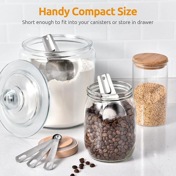 Measuring Cups and Spoons 12 Pieces: U-Taste 18/8 Stainless Steel Kitchen Metal - Image 7