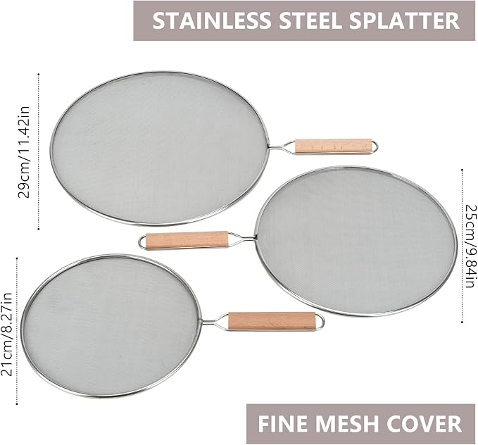 3 Pieces Grease Splatter Screen - Image 3