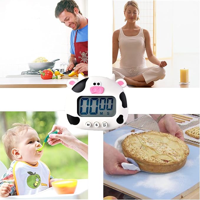 Kitchen Timer, Cute Cartoon Animal Countdown, Digital Cooking Timer - Image 3