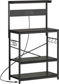 SUPERJARE Bakers Rack with Power Outlets, Microwave Stand, 31.5 X 16.5 Inch by SUPERJARE