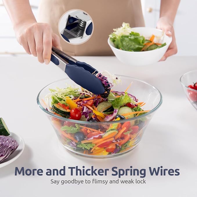 600ºF Heat Proof Kitchen Tong: U-Taste 7" Silicone Cooking Tong - Image 8