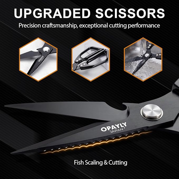 Kitchen Shears 2-Pack Heavy Duty All Purpose Stainless Steel Kitchen Shear Meat - Image 4