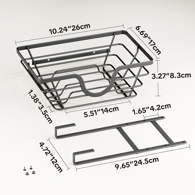 TIDIIABODE Pot Lid Organizer, Adjustable Kitchen Pot Lid Holder Inside Cabinet - Image 7