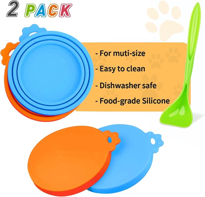 Lydia’s Deal Pet Food Can Covers 2-Pack, Thick Silicone Universal Can Lids - Image 8