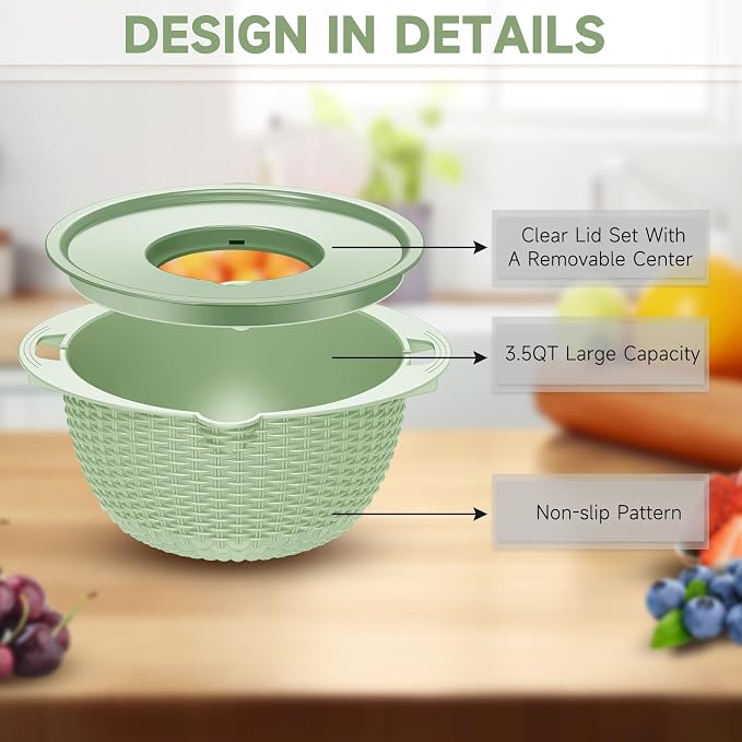4-1 Strainer with Bowl & Spoons Set - Image 7