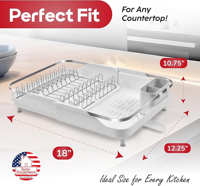 Better Houseware Expandable Dish Drying Rack - Image 6