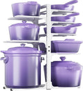MUDEELA 8-Tier Pots and Pans Organizer under Cabinet, Heavy Duty Adjustable Pot by MUDEELA