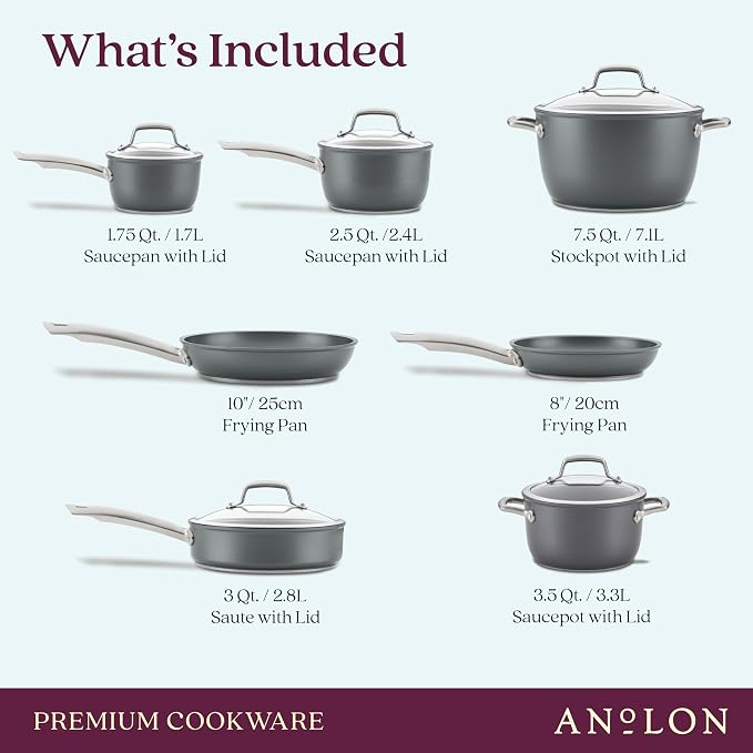 Anolon Accolade Forged Hard Anodized Nonstick Pots & Pans - Image 3