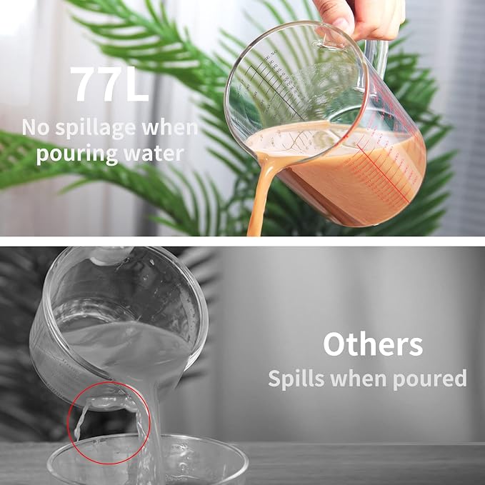 77L Glass Measuring Cup, High Borosilicate Glass Measuring Cup - Image 2