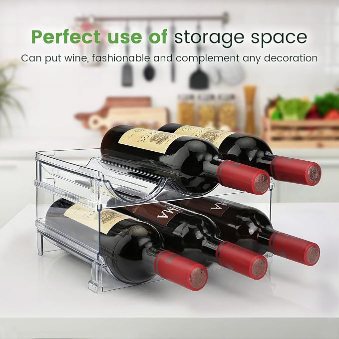 spospo Water Bottle Organizer for Cabinet, Water Bottle Storage Organizer - Image 5