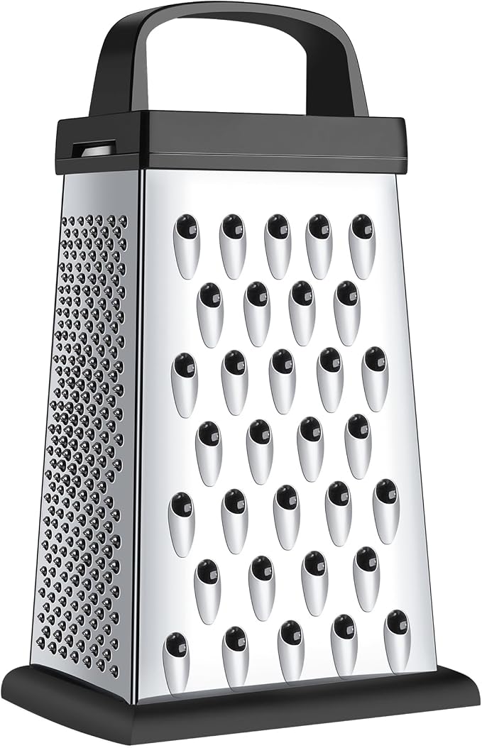 Cheese Grater, Mini Size 4-Sided Stainless Steel Grater, Food Shredder by Kaishun