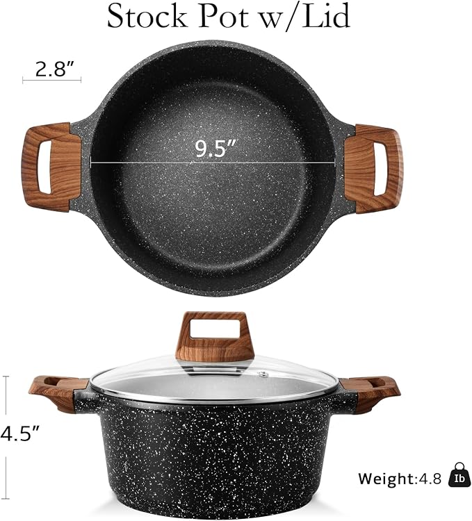 ESLITE LIFE Nonstick Stock Pot - Image 3