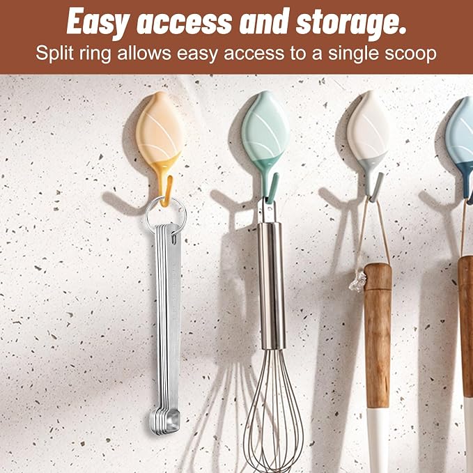 5PcsTeaspoon Measuring Spoons, 3/16 tsp, Mini Measuring Spoon, Square Bowl - Image 6