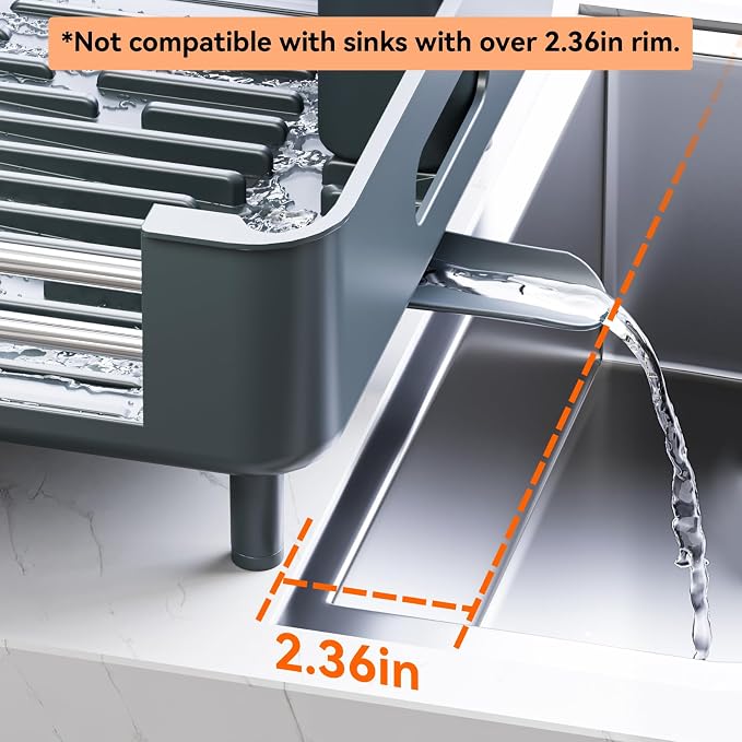 Urackify Stainless Steel Dish Drying Rack - Image 7