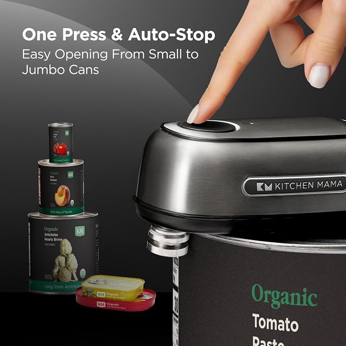 Kitchen Mama Orbit One Stainless Steel Rechargeable Electric Can Opener: - Image 4