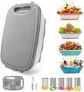 Gintan Camping Cutting Board, 9-in-1 Collapsible Chopping Board by Gintan
