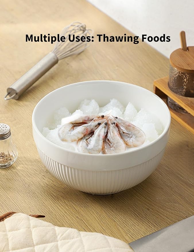 Large Ceramic Mixing Bowls, Dough Bread Making Bowl, Microwave and Dishwasher - Image 7