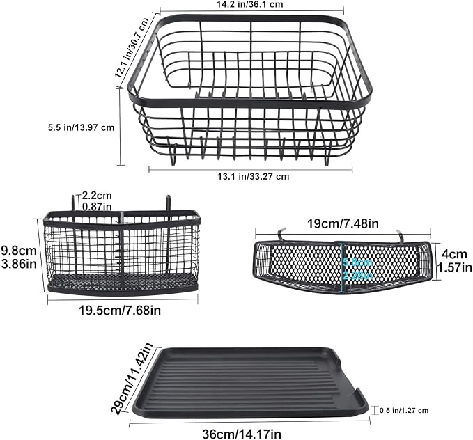 TQVAI Kitchen Dish Drainer Rack - Image 3