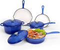 QuliMetal Nonstick Enameled Cast Iron Cookware Set, Frying Pan, Saucepan & by QuliMetal