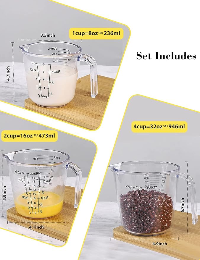 Measuring Cups Set, Liquid Measuring Cups - Image 2