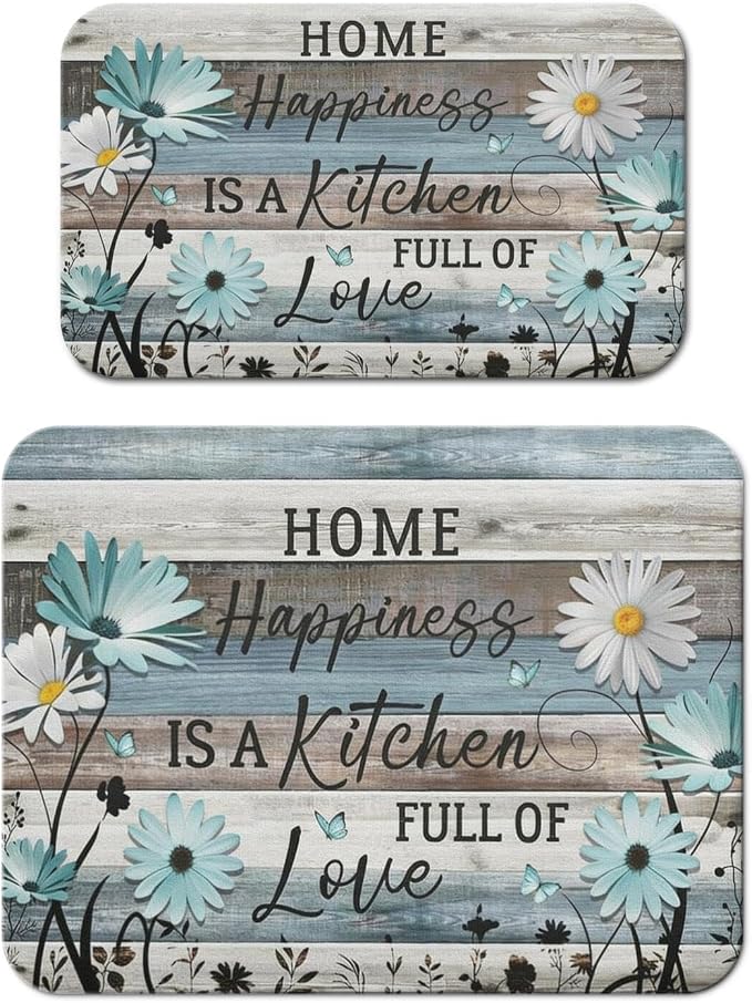 Dish Drying Mat for Kitchen Counter 2 Pack by Unknown